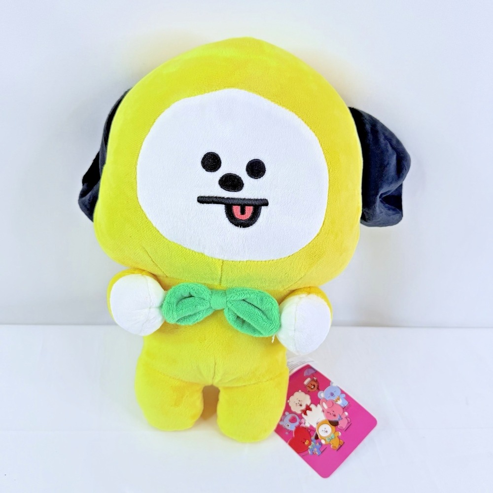 BT21 Line Friends Chimmy Green Bowtie Jimin 13" Plush BTS NWT‎